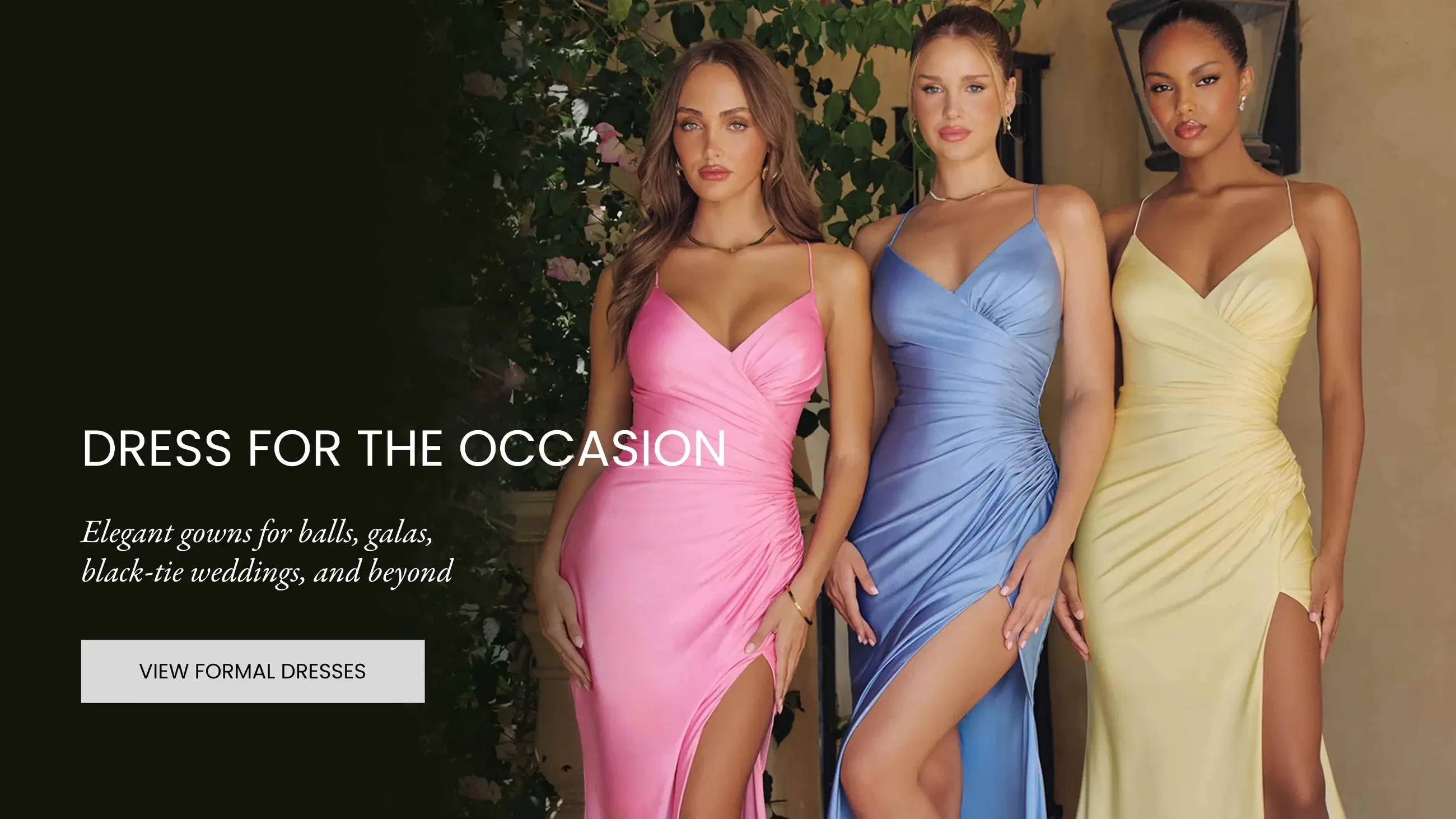 Formal dress banner for the desktop