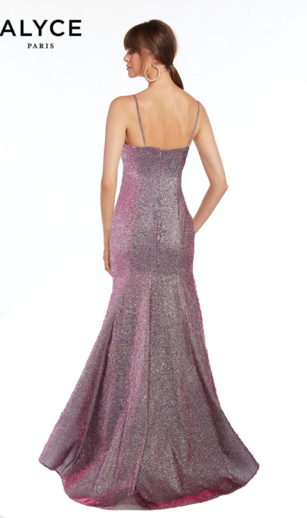 back of sparkly dress