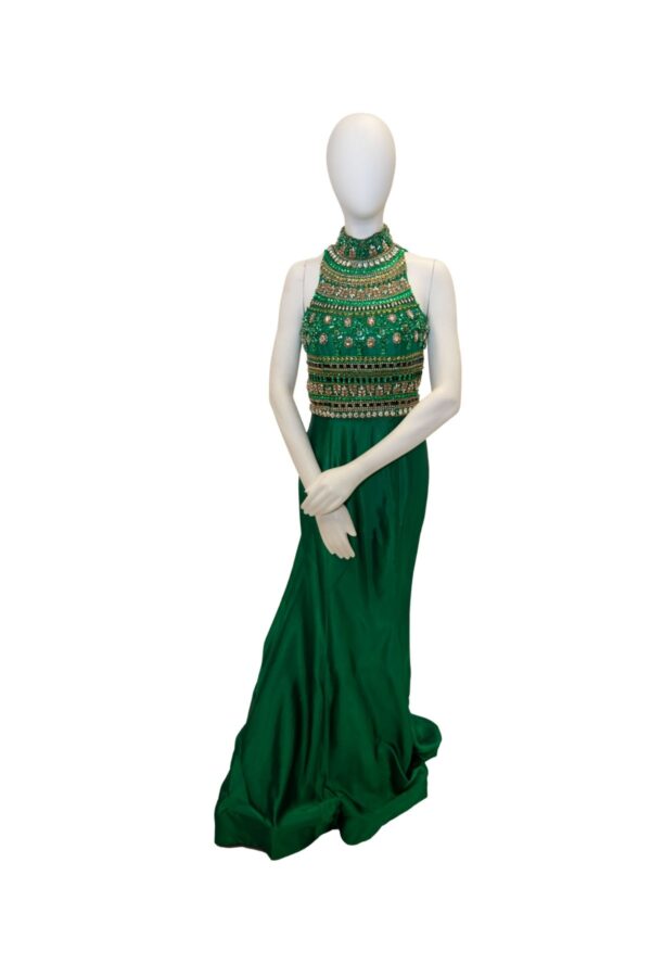 green dress on mannequin