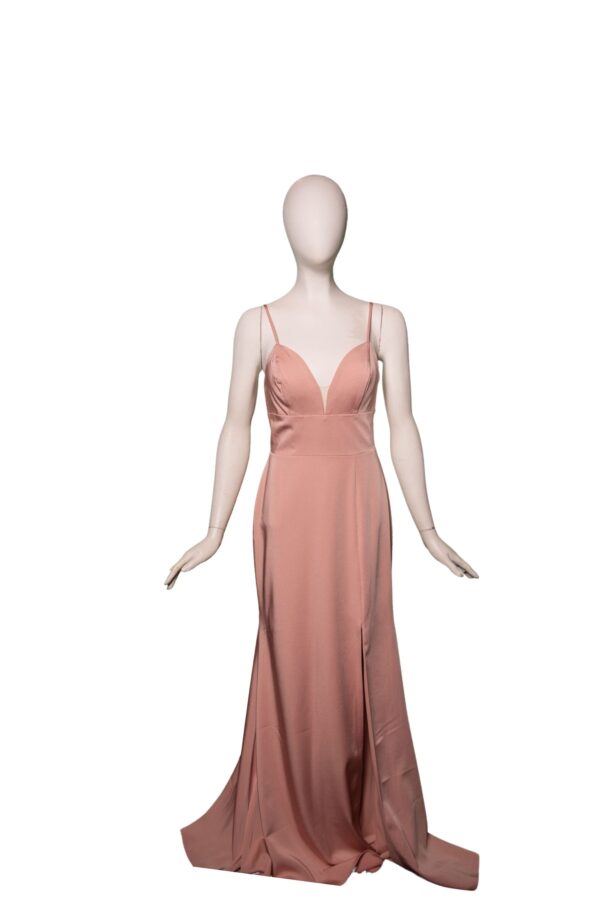 pink dress on mannequin
