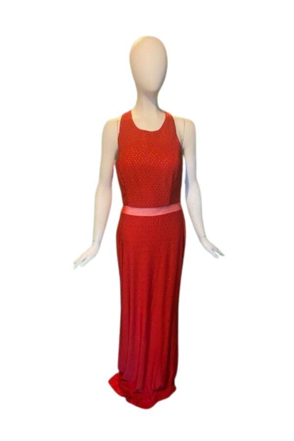Red dress on mannequin