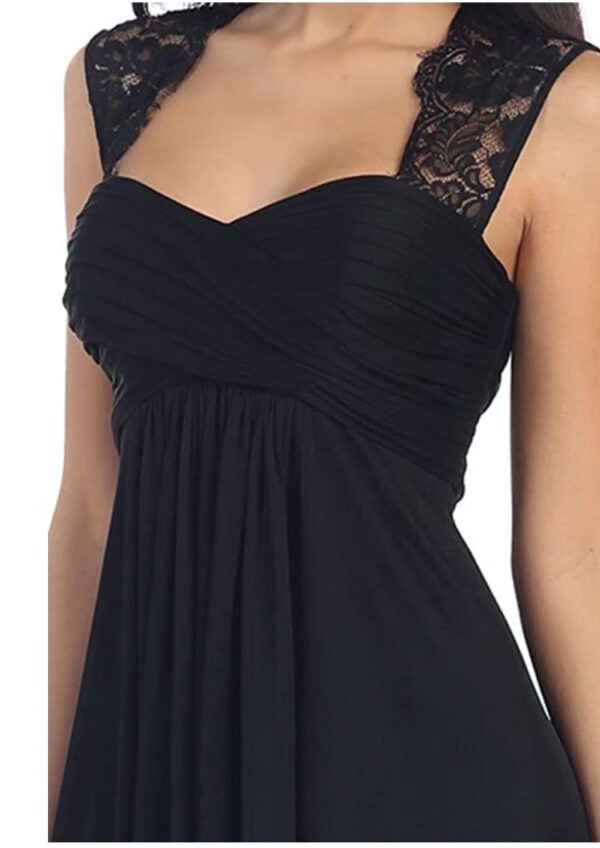 closeup of black dress