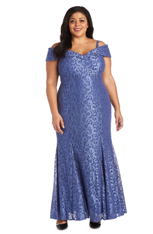 blue lacy dress
