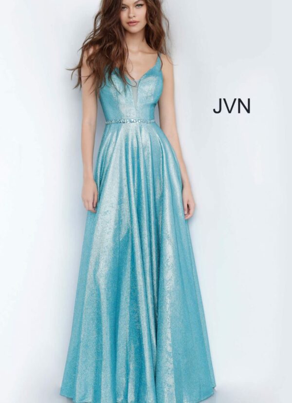 shimmery blue dress