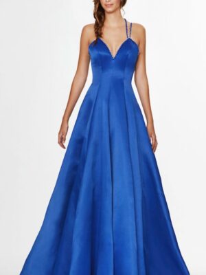 royal blue gown