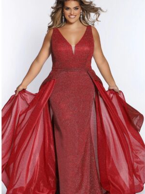 ruby red gown