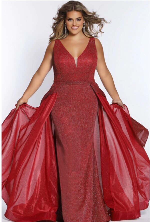 ruby red gown