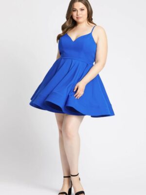 royal blue short dress