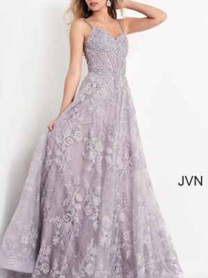 lilac corset gown