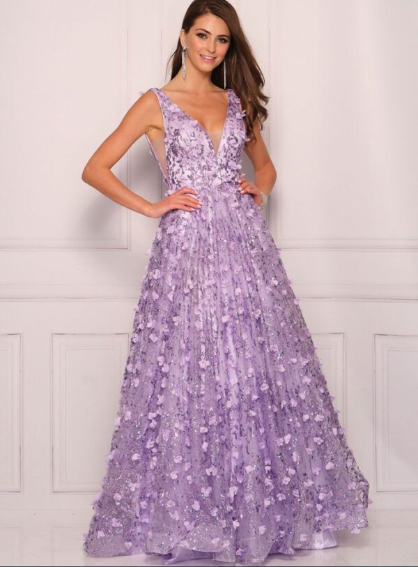 lavender ballgown